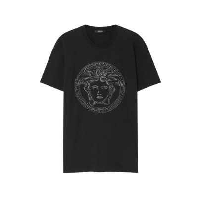 베르사체 남성 반팔 티셔츠 - Versace Mens Round Tshirt - vec14150x