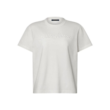 루이비통 여성 시그니처 자수 티셔츠 - Louis vuitton Womens Signature Embroidery TShirt - lvc14170x