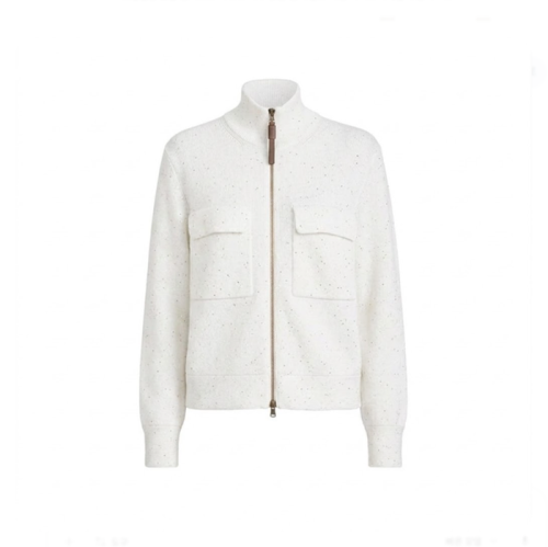브루넬로쿠치넬리 여성 스팽글 장식 가디건 - Brunello Cucinelli Womens Sequin-Embellished Cardigan - brc14178x