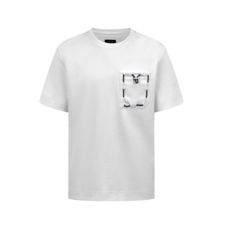 펜디 남성 라운드 반팔 티셔츠 - Fendi Mens Round Tshirt - fec14186x