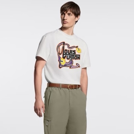 루이비통 남성 라운드 반팔티 - Louis vuitton Mens Round Tshirt - lvc14192x