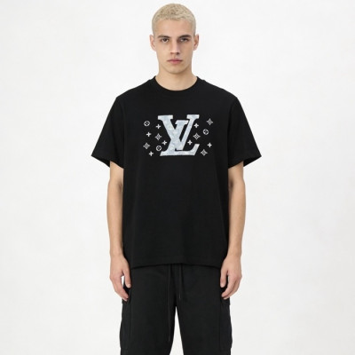 루이비통 남성 라운드 반팔티 - Louis vuitton Mens Round Tshirt - lvc14193x