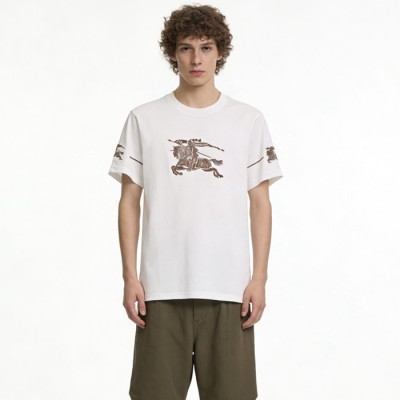 버버리 남성 라운드 반팔 티셔츠 - Burberry Mens Round Tshirt - buc14196x