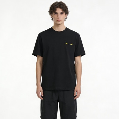 펜디 남성 라운드 반팔 티셔츠 - Fendi Mens Round Tshirt - fec14197x