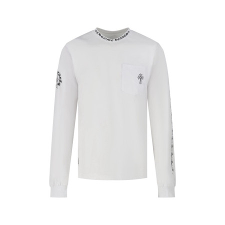 크롬하츠 남성 라운드 긴팔티 - Chrome Hearts Mens Round Tshirt - chc14201x
