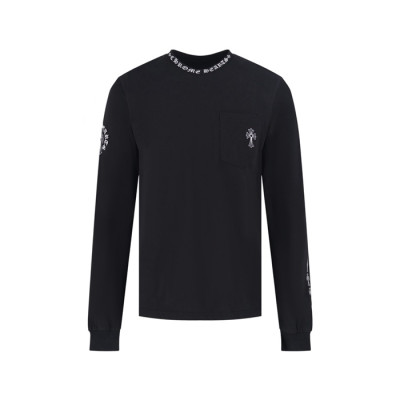 크롬하츠 남성 라운드 긴팔티 - Chrome Hearts Mens Round Tshirt - chc14202x