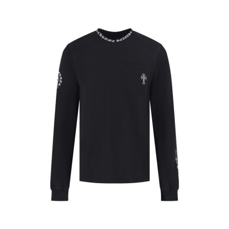 크롬하츠 남성 라운드 긴팔티 - Chrome Hearts Mens Round Tshirt - chc14202x