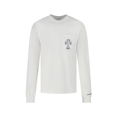 크롬하츠 남성 라운드 긴팔티 - Chrome Hearts Mens Round Tshirt - chc14203x