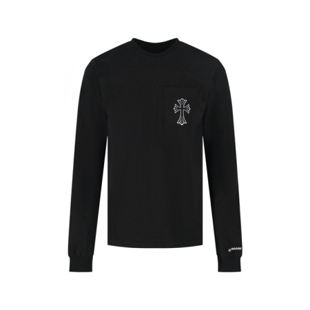 크롬하츠 남성 라운드 긴팔티 - Chrome Hearts Mens Round Tshirt - chc14204x