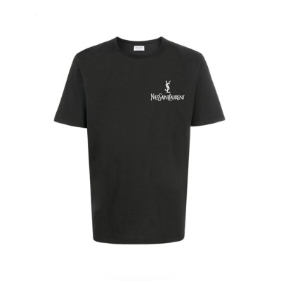 입생로랑 남성 라운드 반팔티 - Saint laurent Mens Round Tshirt - ysc14219x