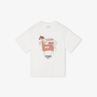 펜디 여성 주니어 티셔츠 - Fendi Womens Junior Tshirt - fec14220x