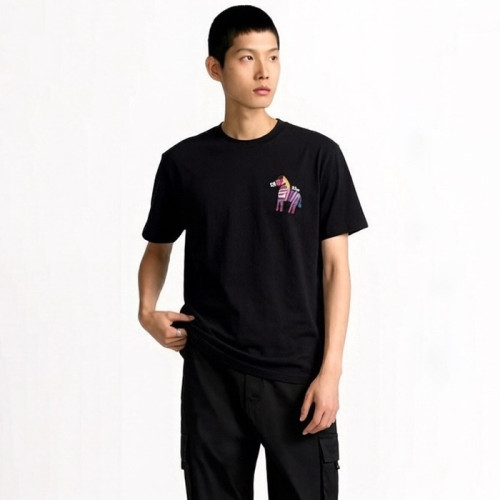 디올 남성 라운드 반팔티 - Dior Mens Round Tshirt - dic14221x