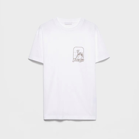 프라다 남성 라운드 반팔티 - Prada Mens Round Tshirt - prc14223x