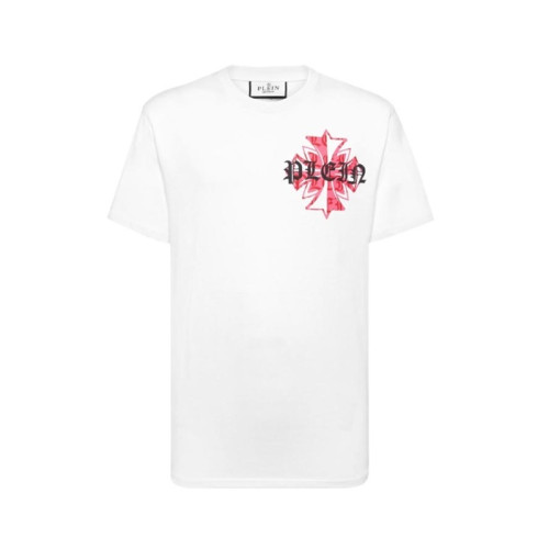 필립플레인 남성 라운드 반팔티 - Philipp-plein Mens Round Tshirt - phc14229x