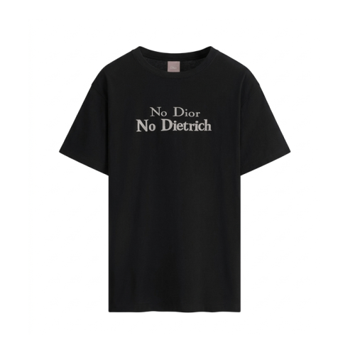 디올 남성 자수 티셔츠 - Dior Mens Tshirt with Embroidery Relaxed Fit - dic14235x