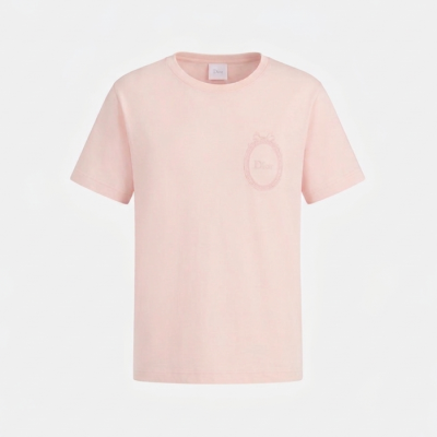 디올 여성 라운드 반팔티 - Dior Womens Round Tshirt - dic14237x