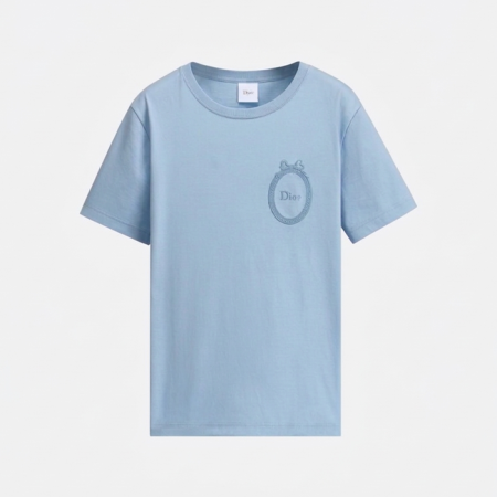 디올 여성 라운드 반팔티 - Dior Womens Round Tshirt - dic14238x