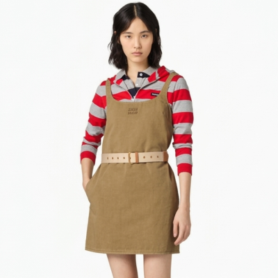미우미우 여성 올드 개버딘 미니드레스 - Miumiu Womens Old Gabardine Mini-dress - mic14242x