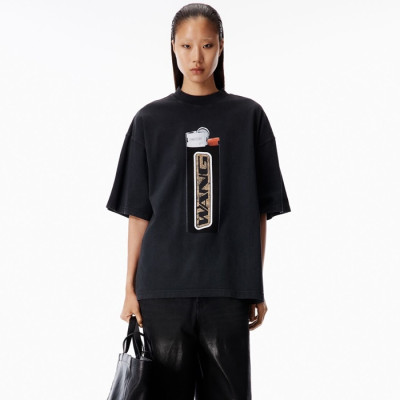 알렉산더왕 여성 라운드 반팔티 - Alexander wang Womens Round Tshirt - alc14250x