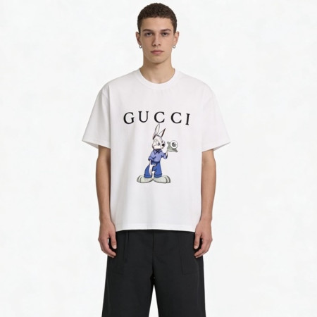 구찌 남성 라운드 반팔티 - Gucci Mens Round Tshirt - guc14256x