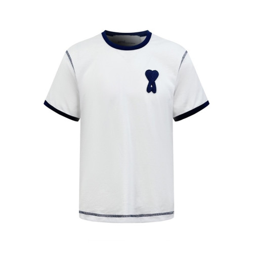 아미 남성 반팔 티셔츠 - Ami Mens Round Tshirt - amc14267x