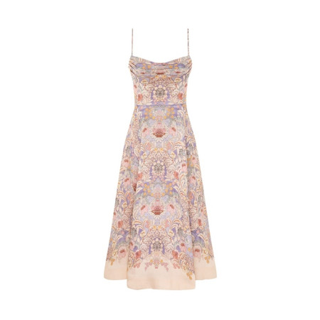 짐머만 여성 리벨리온 턱 미디 드레스 - Zimmermann Womens Rebellion Tuck Midi Dress - zic14273x