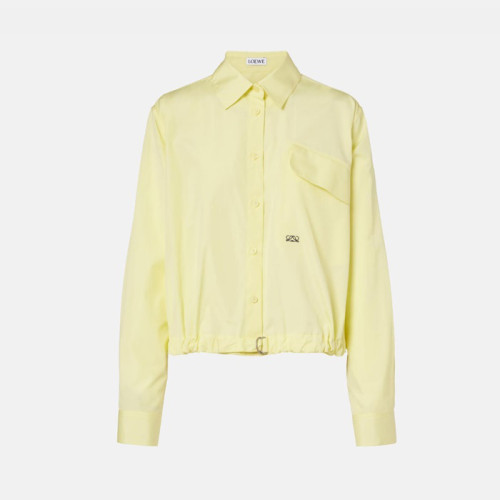 로에베 여성 드로스트링 헴 셔츠 - Loewe Womens Drawstring Hem Shirt - loc14287x