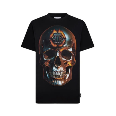 필립플레인 남성 라운드 반팔티 - Philipp-plein Mens Round Tshirt - phc14301x