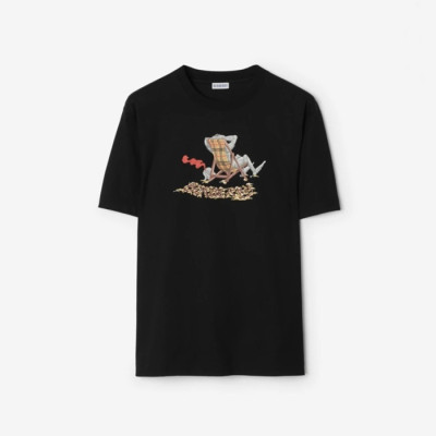 버버리 남성 비치 나이트 크루넥 티셔츠 - Burberry Mens Beach Knight Crewneck Tshirt - buc14336x