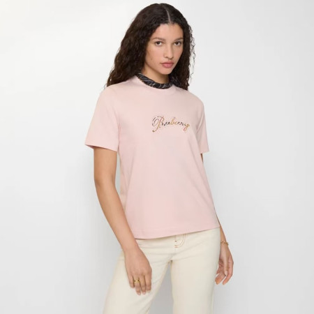 버버리 여성 반팔 티셔츠 - Burberry Womens Round Tshirt - buc14338x