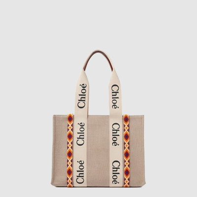 끌로에 여성 우디 미듐 토트 백 - Chloe Womens Woody Medium Tote Bag - chb15071x