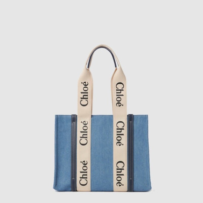 끌로에 여성 우디 미듐 토트 백 - Chloe Womens Woody Medium Tote Bag - chb15080x