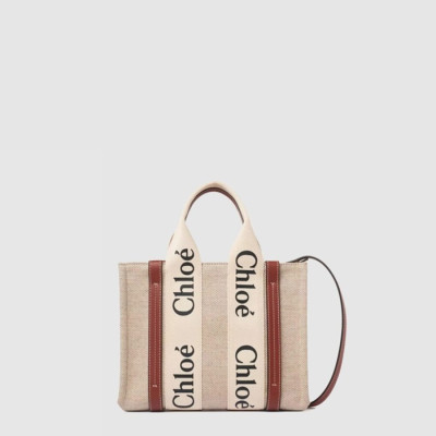 끌로에 여성 우디 스트랩 토트 백 스몰 - Chloe Womens Woody Strap Tote Bag Small - chb15082x
