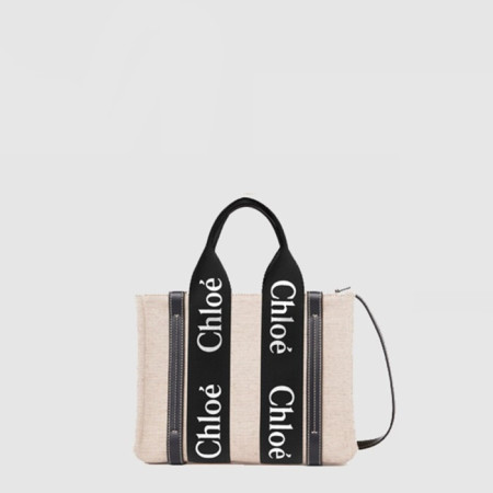 끌로에 여성 우디 스트랩 토트 백 스몰 - Chloe Womens Woody Strap Tote Bag Small - chb15083x