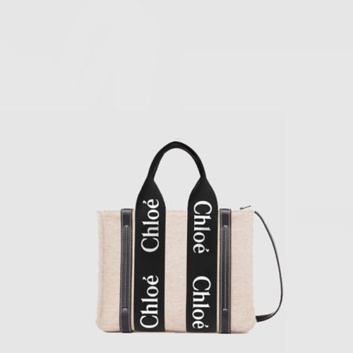 끌로에 여성 우디 스트랩 토트 백 스몰 - Chloe Womens Woody Strap Tote Bag Small - chb15083x