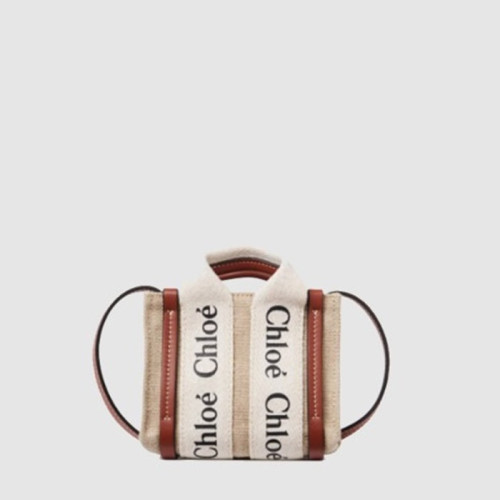 끌로에 여성 우디 토트 백 나노 - Chloe Womens Woody Tote Bag Nano - chb15120x