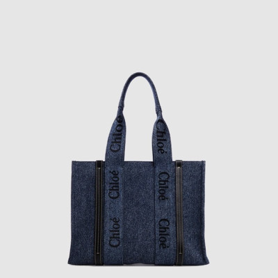 끌로에 여성 미디엄 우디 토트 백 - Chloe Womens Medium Woody Tote Bag - chb15136x