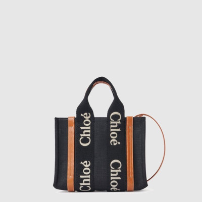 끌로에 여성 우디 스트랩 토트 백 스몰 - Chloe Womens Woody Strap Tote Bag Small - chb15139x