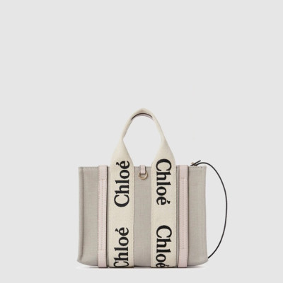 끌로에 여성 우디 스트랩 토트 백 스몰 - Chloe Womens Woody Strap Tote Bag Small - chb15148x