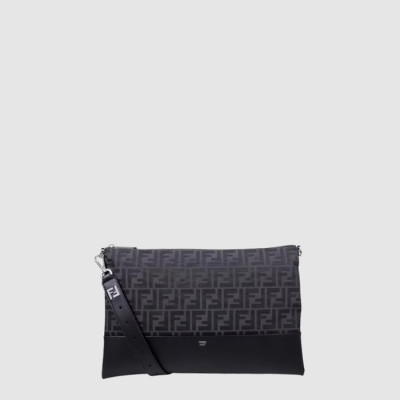 펜디 남성 FF 로고 자카드 크로스백 - Fendi Mens FF Logo Jacquard Crossbody Bag - feb15206x