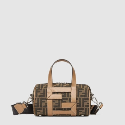펜디 남성 모노그램 자카드 미니 탑 핸들 백 - Fendi Mens Monogram Jacquard Mini Top Handle Bag - feb15224x