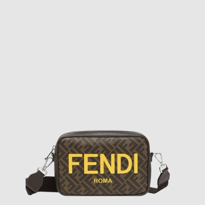 펜디 남성 FF 카메라 캔버스 백 - Fendi Mens FF Camera Canvas Bag- feb15314x