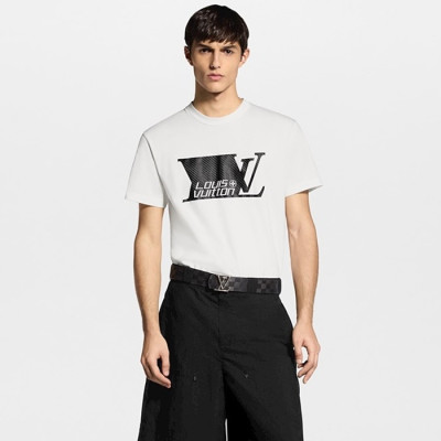 루이비통 남성 라운드 반팔티 - Louis vuitton Mens Short-sleeved Tshirt - lvc14361x
