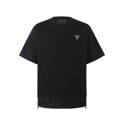 프라다 남성 라운드 반팔티 - Prada Mens Round Tshirt - prc14362x