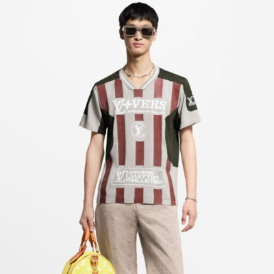 루이비통 남성 라운드 반팔티 - Louis vuitton Mens Round Tshirt - lvc14364x
