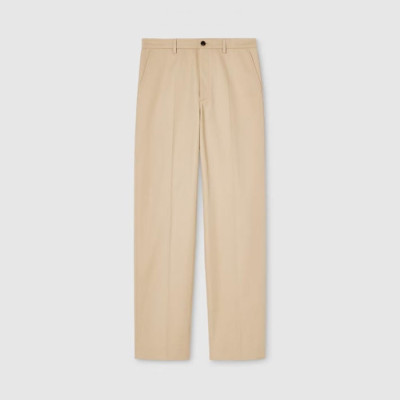 구찌 남성 자수 트윌 팬츠 - Gucci Mens Embroidery Twill Pants - guc14373x