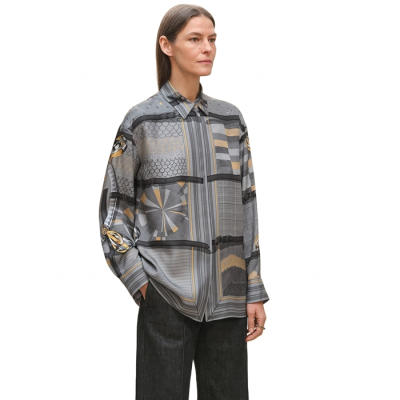 에르메스 여성 실크 셔츠 - Hermes Womens Silk Shirts - prc14382x
