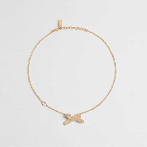 디올 여성 델리케이트 보우 네크리스 - Dior Womens Delicate Bow Necklace - acc7208x