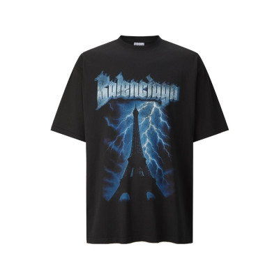 발렌시아가 남성 라운드 반팔 티셔츠 - Balenciaga Mens Round Tshirt - bac14399x