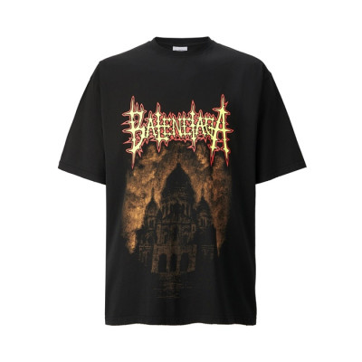 발렌시아가 남성 라운드 반팔 티셔츠 - Balenciaga Mens Round Tshirt - bac14400x